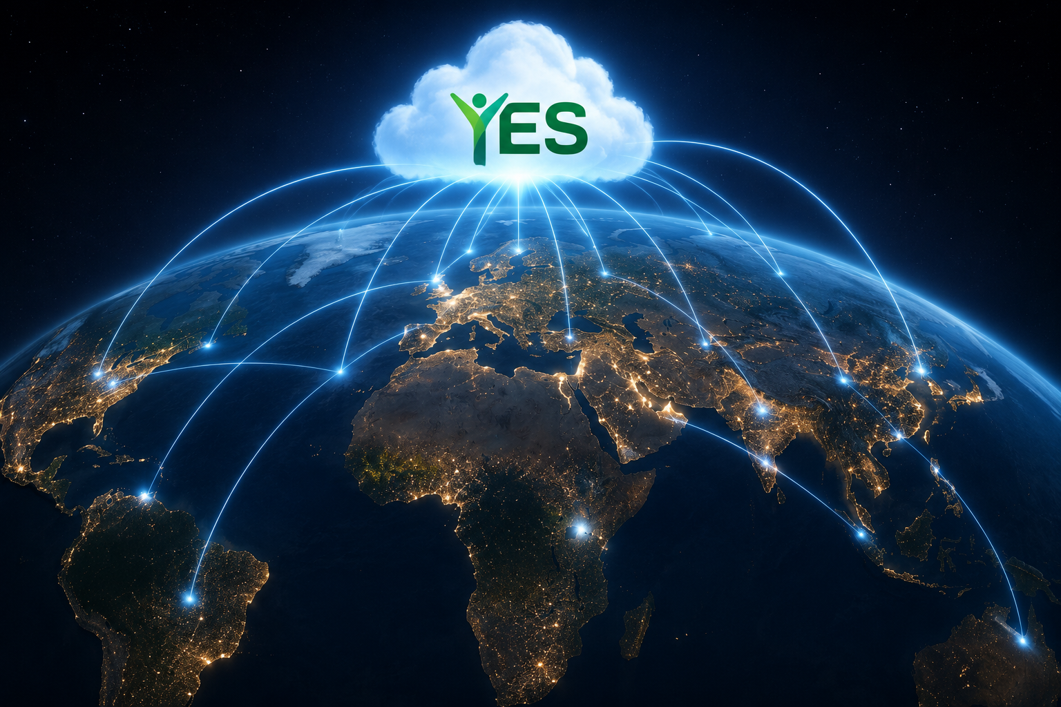Architettura della piattaforma YES con YesCoach, studenti, scuole, partner, contenuti e intelligenza artificiale